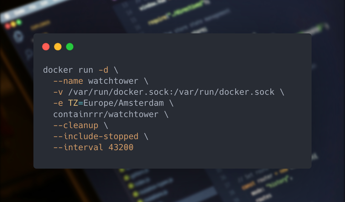 Keep Docker containers up to date with Watchtower